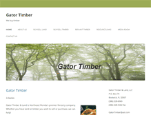 Tablet Screenshot of gatortimber.com